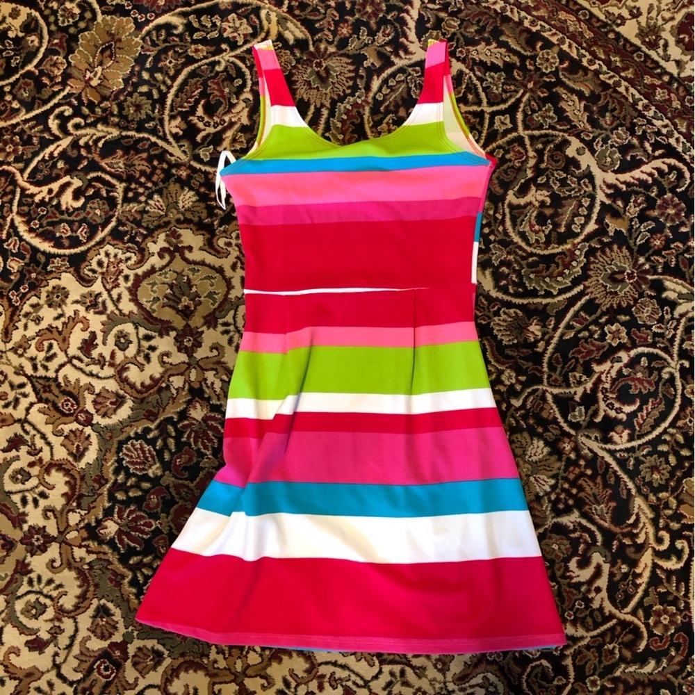 Colorful Striped Kids tanktop Dress medium